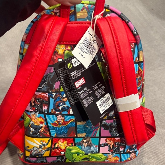 Loungefly Marvel Comic Heroes Colorful Mini Backpack Brand New with Tags